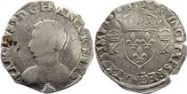 France Teston Charles IX - 1563  L Bayonne  - Silver  - 4th type - Fine - 2nd ex