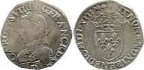 France Teston Charles IX - 1563 D Lyon  - Silver  - 6 nd type - Fine+