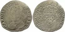 France Teston Charles IX - 1563 M Toulouse  - Silver  - 2 nd type - Good