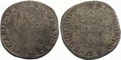 France Teston Charles IX - 1564 M Toulouse - Argent - 2 �me type - B+