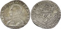 France Teston Charles IX - 1573 M Toulouse  - Silver  - 2nd type - F to VF