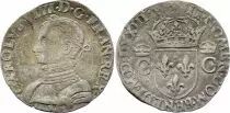 France Teston Charles IX - 1573 M Toulouse  - Silver  - 2nd type - F to VF