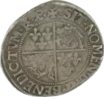 France Teston François I (1515-1547) - Type du Dauphiné - 2ème type - Argent