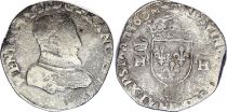 France Teston François II with name of Henri II - 1st type - 1560 - D Lyon - Argent