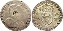 France Teston François II with portrait of Henri II - 1559 H La Rochelle - G +  - Silver - 1st Type - 2nd ex