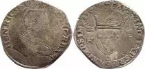 France Teston François II with portrait of Henri II - 1560 D Lyon - G +  - Silver - 1st Type