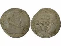 France Teston with naked head - Henri II - 1557 H La Rochelle