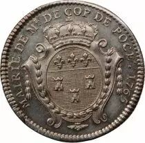 France Touraine, Maire De Tours - Jeton Argent 1765 \ René De Cop De Pocé\ 