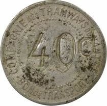 France Tramways de Nantes - 40 Centimes Aluminium - Compost&eacute; TN