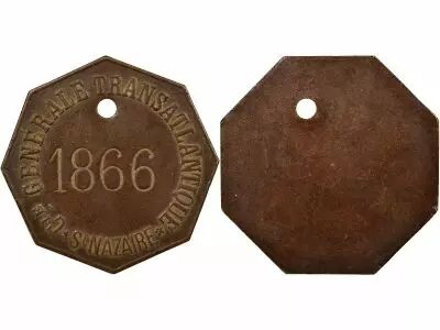 France Transatlantic General Co., St Nazaire - Copper Token, n�1866