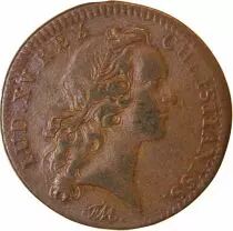 France Tresor Royal, Louis XV - Jeton Cuivre 1745