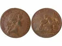 France Tresor Royal, Louis XV - Jeton Cuivre 1745