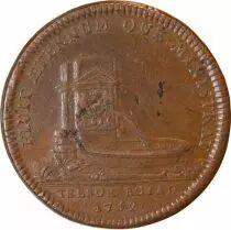 France Tresor Royal, Louis XV - Jeton Cuivre 1752