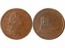 France Tresor Royal, Louis XV - Jeton Cuivre 1752