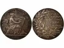 France Tribunal de Ière Instance de La Seine   Jeton Argent 1900