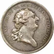 France Tribute, Louis XVI - Silver Token - 1794 / 1796