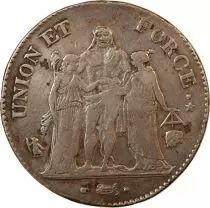 France Union & Force, Consulat - 5 Francs An 8/5 L Bayonne