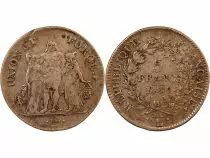 France Union & Force, Directoire - 5 Francs An 9 L Bayonne