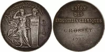 France Union des Industries Chimiques - 1925 - Silver