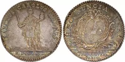 France Universit� de Paris - Charlemagne - 1747 - Silver