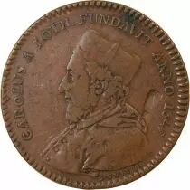 France Universite De Reims  Jeton Cuivre 1756