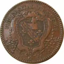France Universite De Reims  Jeton Cuivre 1756