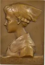France Vendéenne - Plaque Bronze, Ernesta Robert Mérignac