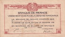 France Versement d\'or pour la défense nationale - 14-10-1915 - TTB+