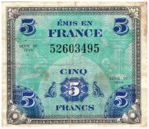 France VF.17.1 P.115 5 Francs, Allied Military Currency - Falg - 1944