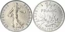 Francia &frac12; franc Semeuse - 1976