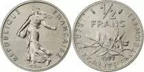 Francia &frac12; franc Semeuse - 1977