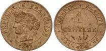 Francia  1 centime Ceres - Third Republic - 1892A