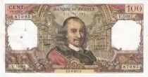 Francia  100 Francs - Corneille - 02-06-1977 - Serial V.1092