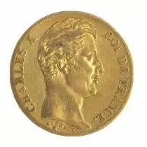 Francia  20 Francs Charles X - Gold 1825 to 1830