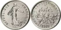 Francia  5 Francs Woman sowing seed - 1971