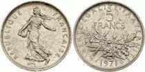 Francia  5 Francs Woman sowing seed - KM.926a - 1971
