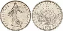 Francia  5 Francs Woman sowing seed - KM.926a - 1978