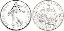 Francia  5 Francs Woman sowing seed 1991 - BU - medal striking