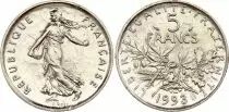 Francia  5 Francs Woman sowing seed 1993 - KM.926a