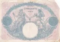 Francia  50 Francs - Blue and Rose - 06-01-1925 - Serial W.11448 - P.64