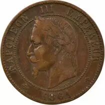 Francia  Napoleon III - 10 Cents 1861 BB Strasbourg