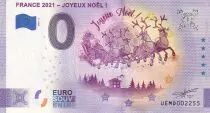 Francia 0 Euro - Joyeux No�l - Version Anniversary - 2021