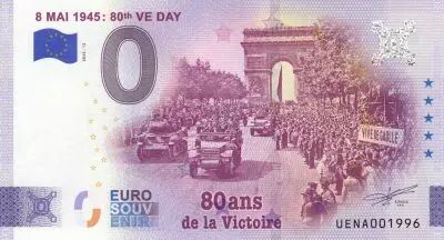 Francia 0 Euro Souvenir - 80 YEARS OF V DAY - 2025