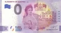 Francia 0 Euro Souvenir - Elisabeth of austria - 2021