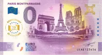 Francia 0 Euro Souvenir - Tour Montparnasse - 3 Monuments  - Anniversary 10 years- 2025