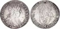 Francia 1/2 Ecu Louis XIIII a la m�che longue - 1649 M Toulouse