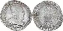 Francia 1/2 Franc, Henri III  Col Plat - 1578 B Rouen - Silver - F