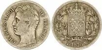 Francia 1/2 Franc Charles X - 1830 W Lille - Silver