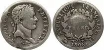 Francia 1/2 Franc Napoleon I - 1808D Lyon - Silver