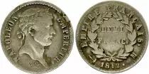 Francia 1/2 Franc Napoleon I - 1812 M Toulouse - Silver